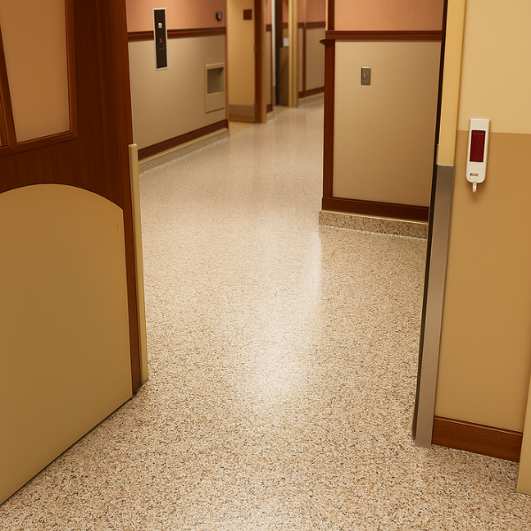 Epoxy Resin Flake Hospital Floor Spartan Resin UK